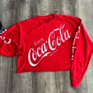Coca Cola cropped sweatshirt